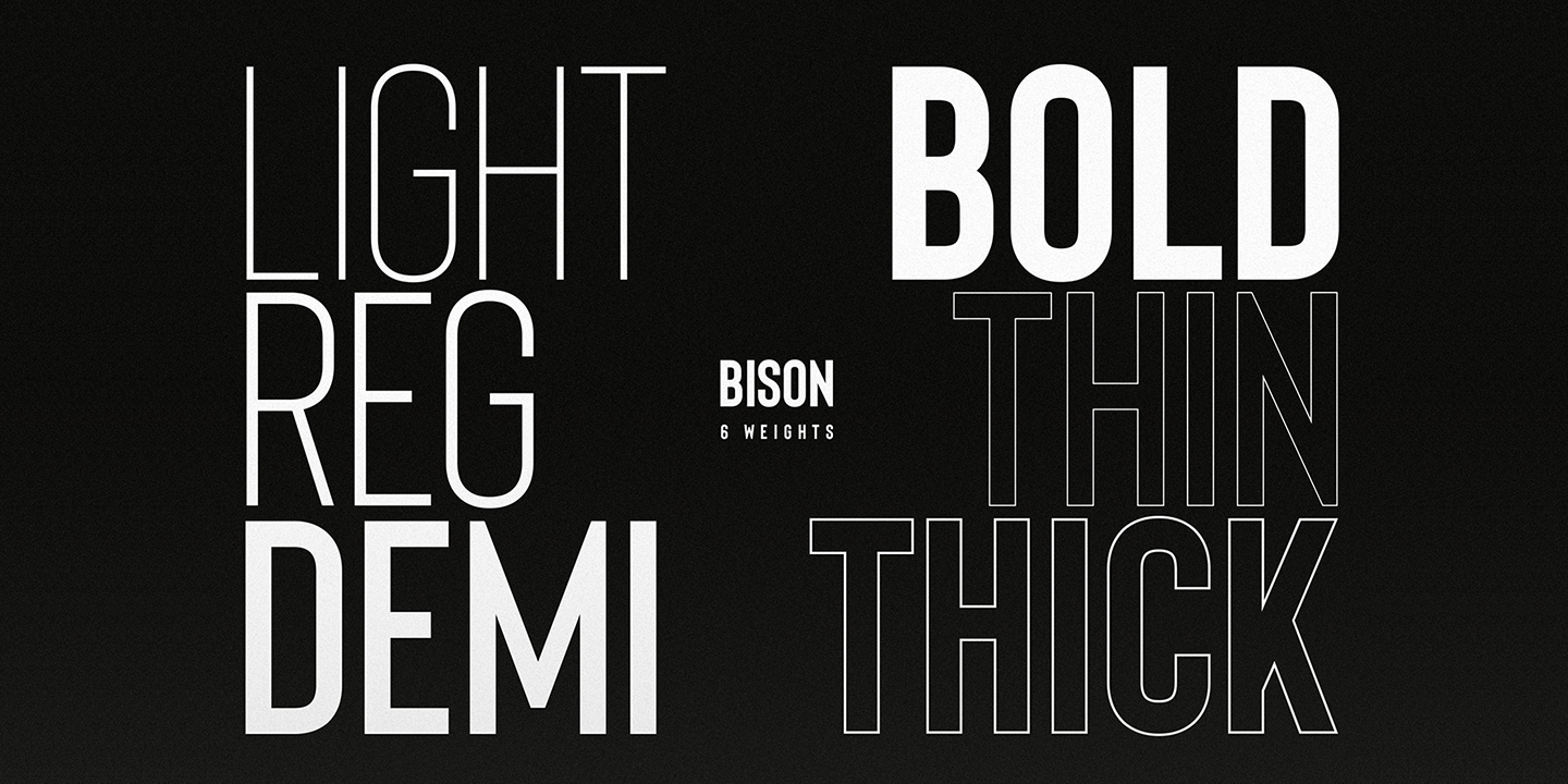 Пример шрифта Bison #15